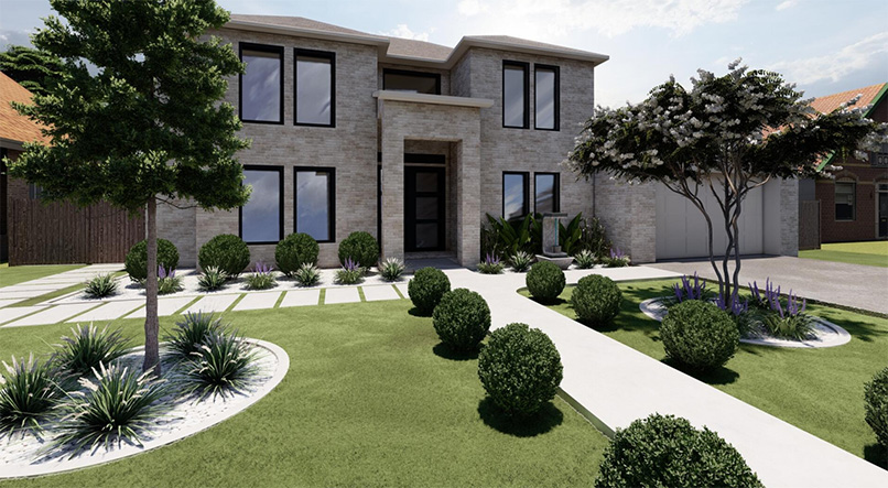 Home landscape designs in Texas