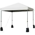 8'x8' Outdoor Pop up Canopy Tent  w/Roller Bag-White image