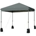 8'x8' Outdoor Pop up Canopy Tent  w/Roller Bag-Gray image