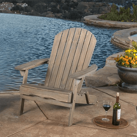 Moreno Outdoor Folding Wood Adirondack Chair image