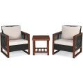 3pcs Patio Wicker Furniture Set image